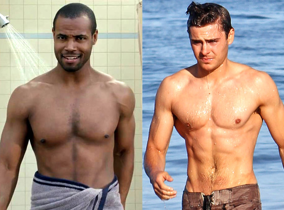 Isaiah Mustafa, Zac Efron Isaiah Mustafa, Zac Efron